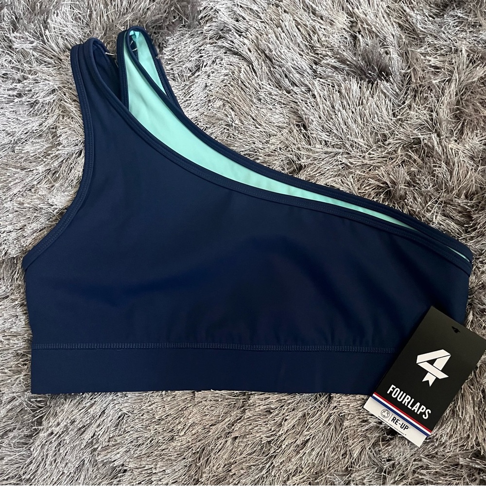 Women's Size Large 4Laps Size Dual-Tone Sports Bra